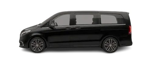 Black six seater MPV people carrier