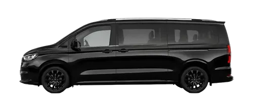 Black eight seater minibus taxi